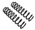 TeraFlex 97-06 Jeep Wrangler TJ 2 Inch Lift Coil Spring Pair Front TeraFlex 1843202 