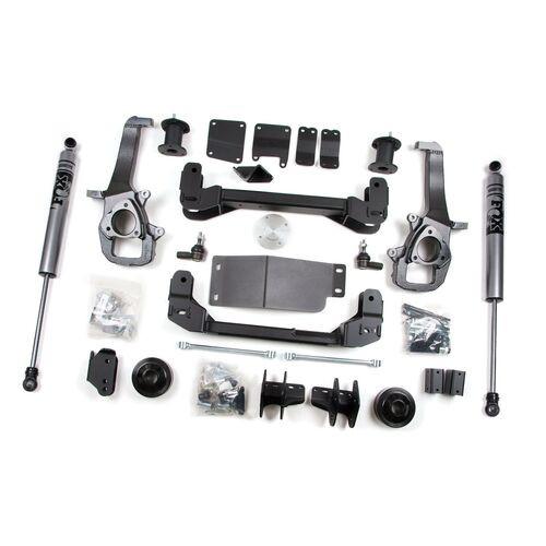 13-18 RAM 1500 4WD 4 Inch Lift Kit Fox Shocks Zone Offroad - OK4WD