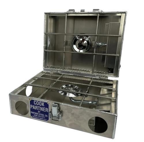 Aluminum Propane Camping Stove | 2 Burner 9 inch | Break-Apart PARST-2B9H