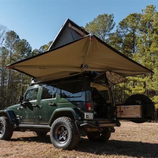 Alu-Cab 2M 270 Degree Shadow Awning - Aluminum | OK4WD