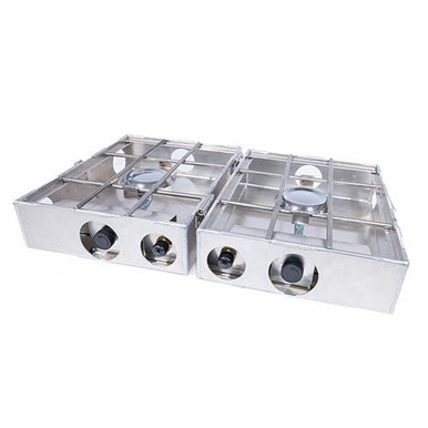 Aluminum Propane Camping Stove | 2 Burner 9 inch | Break-Apart