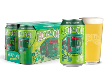 Abita Hop-On is a full-bodied “juicy pale,” packed with Cascade, Citra and Ekuanot hops to deliver refreshing tropical and citrus notes. It pours a vibrant light gold while the unique brewing process produces a distinctive haze.