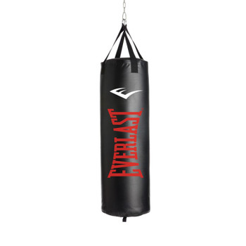 The Everlast® Nevatear™ 100 lb. Heavy Bag is created with a specially blended filler mix of sanitized synthetic and natural fibers provides resilient shock absorbency. Premium Nevatear™ material with reinforced webbing provides functionality and durability. Heavy duty straps provide security and safety, perfect for many age groups and levels.

100 lb. Heavy Bag Heavy duty straps provide security and safety Double-end loop provides increased functionality & resistance Blended filler mix of sanitized synthetic and natural fibers provides resilient shock absorbency

Includes adjustable chain to accommodate all sized users Brand: Everlast DSG Pro Tips