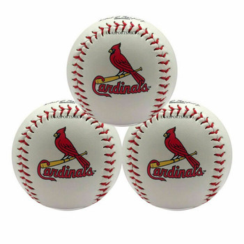 Rawlings St. Louis Cardinals Team Logo Manfred MLB Collectible Baseball with Display Stand