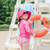 UPF 50+ sun protection offer excellent sun protection by blocking 97.5%-99+% of UV rays.

The long sleeve rash guard blocks harmful sun rays while keeping your little one warm in chilly pools.

Baby will move freely during swim lessons without feeling weighed down.

Our 2-in-1 baby girl swimsuit and reusable swim diaper has comfort seams and raglan sleeves for easy movement

As the original swim diaper manufacturer, our patented triple-layer design offers superior function and comfort. The wicking liner is breathable against baby’s skin and helps prevent diaper rash. The inner absorbent layer helps protect against messes outside the pool without puffing up, while the waterproof outer layer works with the snug-fitting waist and legs to offer secure protection from accidents. A snug fit and frequent diaper checks are essential for any swim diaper to prevent pool accidents, see the size chart for more information.

No other diaper necessary! Save money and reduce waste with our machine-washable, reusable swim diaper compared to disposable swim diapers.

Our long sleeve baby rash guard also helps minimize sunscreen use for more cost savings.

The rash guard shirt has a half-zip closure, and the reusable swim diaper has easy-lock side snaps for easy on-and-off.

Meets STANDARD 100 BY OEKO-TEX® certification for your baby’s health and safety.