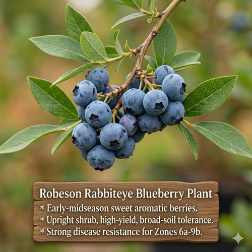 Robeson Rabbiteye Blueberry Plant Berryking.com
