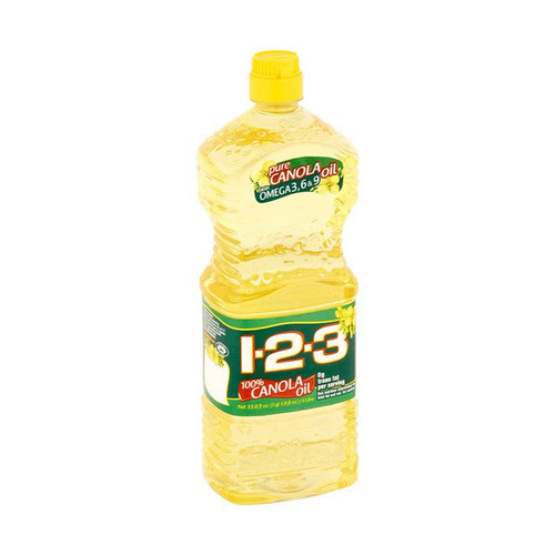 1-2-3 Canola Oil, 1L (Pack of 12)