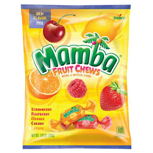 Mamba Peg Bag Candies, 7.05 (Pack of 12)