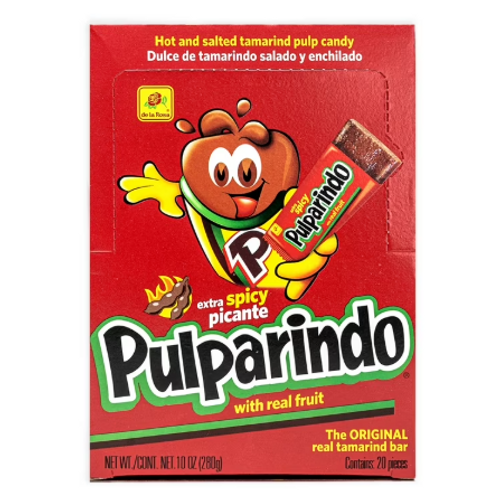 Pulparindo Tamarind Candy Bars, 20 Count (Pack of  32)