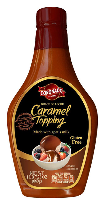 Coronado Caramel Toppings, 23.9oz (Pack of 12)