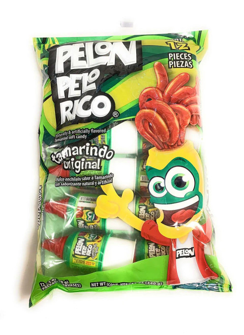 Pelon Pelo Rico Tamarind Candy - 12 Count (Pack of 24)