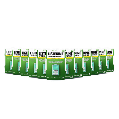 Listerine Freshburst Pocketpaks Breath Strips, 24 Strips (Pack of 12)