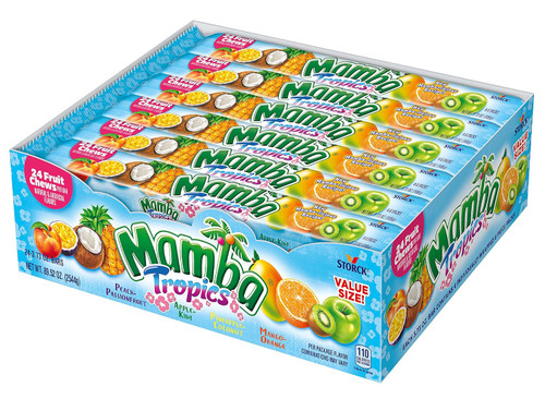 Mamba Tropics Fruit Chews Candy (24 Count)