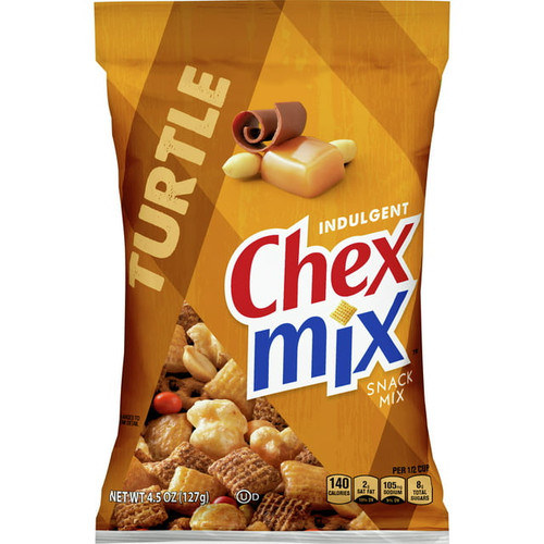 Chex Mix Chocolate Turtle Snack Mix, 4.5oz (Pack of 7)