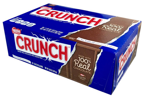 Nestle Crunch Candy Bar, 1.55oz, 36 Count