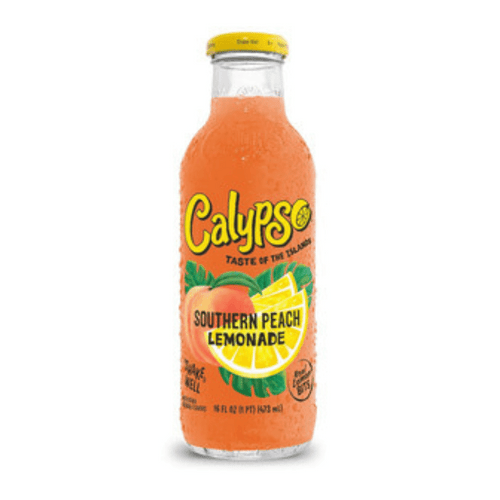 Calypso Lemonades Southern Peach Lemonade, 16 Fl Oz (Pack of 12)