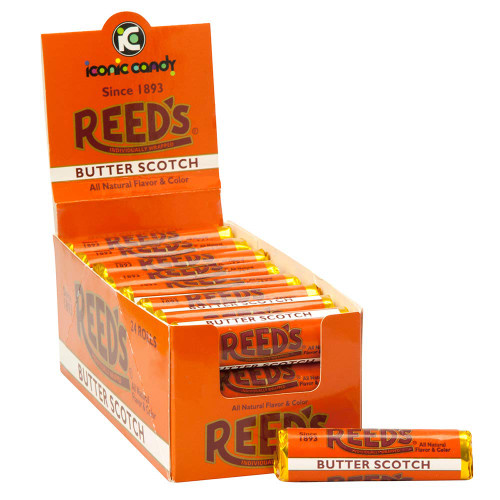 Reed's Butterscotch Candy Rolls, 1oz (Pack of 24)