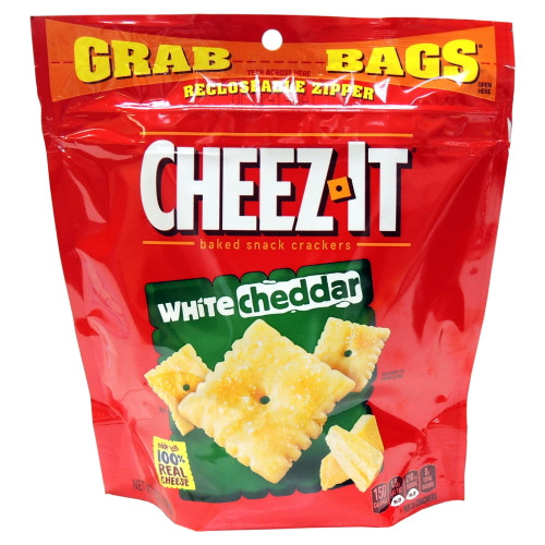 Cheez-It Grab Bags White Cheddar Crackers, 7oz (Pack of 6)