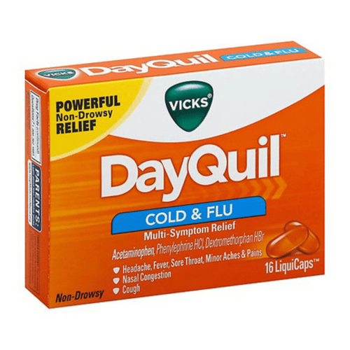 Vicks Dayquil Liquicaps, 16 Each (Pack of 2)