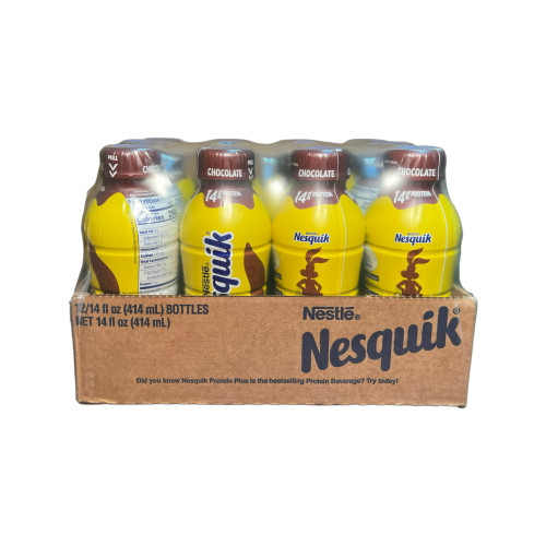 Nestle Nesquik Milk, Chocolate, 14oz (Pack of 12)