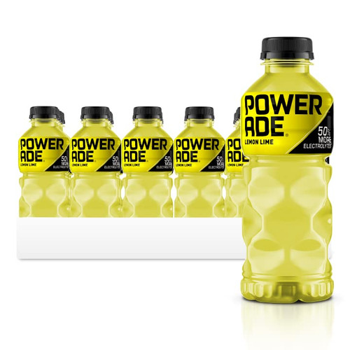 POWERADE Sports Drink Lemon Lime, 20oz (Pack of 24)