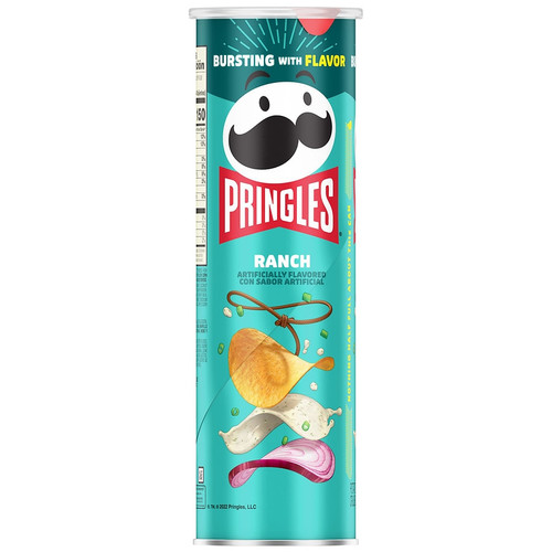Pringles Ranch Potato Chips, 158g (Pack of 14)