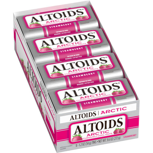 ALTOIDS Arctic Strawberry Mints, 1.2oz (Pack of 8)