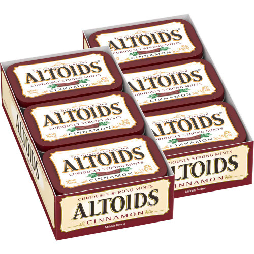 ALTOIDS Cinnamon Mints, 1.76oz (Pack of 12)