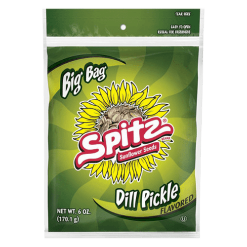 Spitz Sunflower Seeds, Dill Pickle, 6oz (Pack of 9)