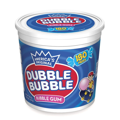 Dubble Bubble Bubble Gum,180-Count Tub