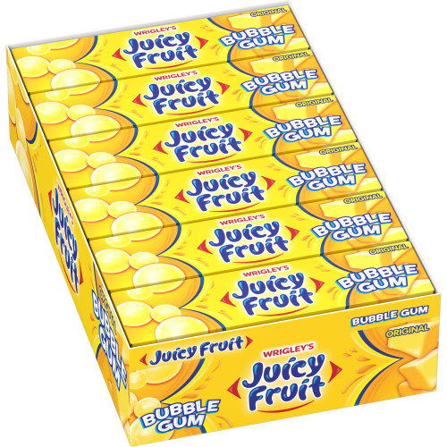 Wrigley's Juicy Fruit Original Chewing Gum, 5 Count (Pack of 18)