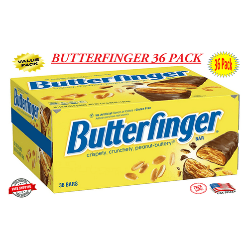 Butterfinger Milk Chocolate Candy Bars, 1.9oz (Pack of 36)