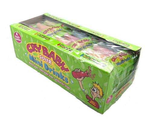 Cry Baby Sour Mini Drinks, 4 Count (Pack of 18)