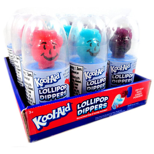 KOOL-AID Lollipop Dippers Candy,  0.84oz (Pack of 12)