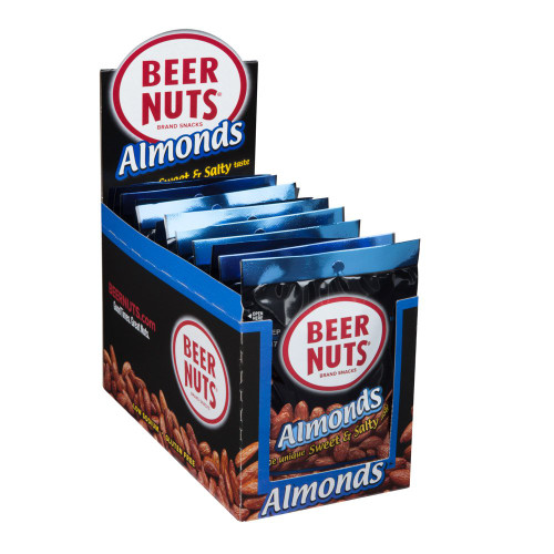 BEER NUTS Almonds, 2oz (Pack of 12)