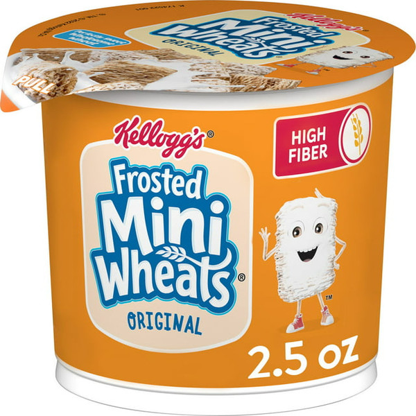 Kellogg's Frosted Mini-Wheats Cereal, 2.5oz (Pack of 6)