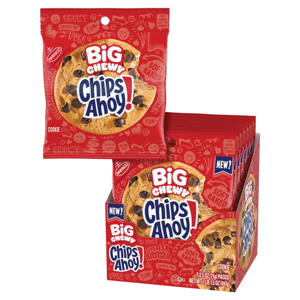 Nabisco Big Chewy, 2.5 oz (Pack of 7)