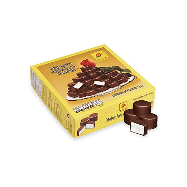 De La Rosa 100% Milk Chocolate Covered Marshmallow, 50 Count (Pack of 10)