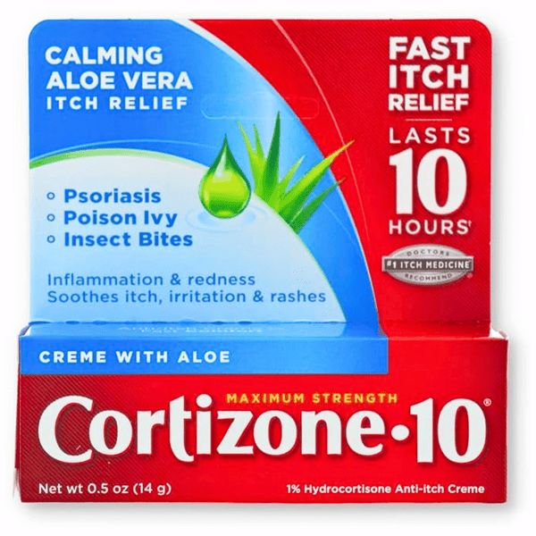 Cortizone 10 Cream with Aloe, 0.5oz