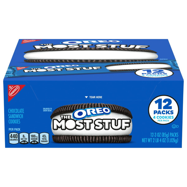 Oreo Cookies Most Stuff, 3oz (Pack of 12)