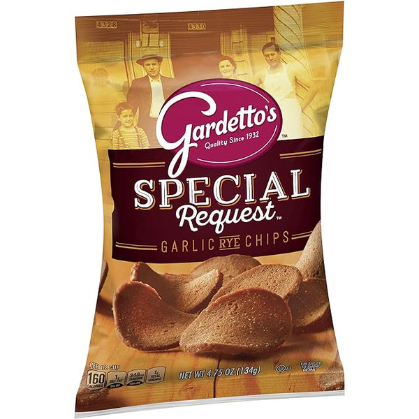 Gardetto's Roasted Garlic Rye Chips, 4.75 oz (Pack of 7)
