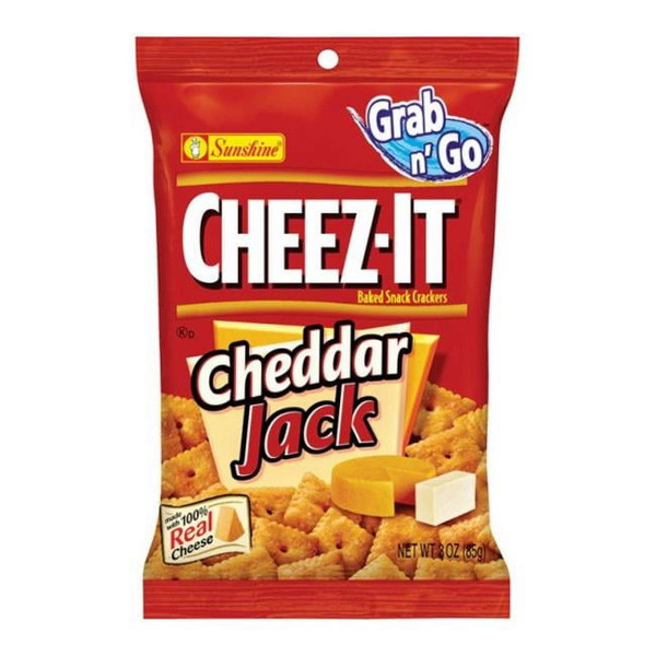 Cheez-It Cheddar Jack Crackers, 3 oz. (Pack of 6)