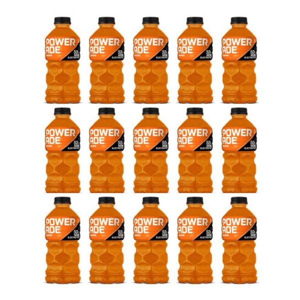 POWERADE Sport Drink Bottles Orange, 28 fl oz (Pack of 15)