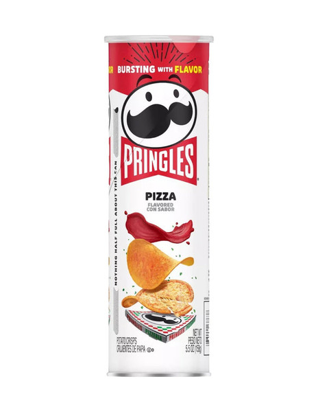 Pringles Pizza Potato Chips, 158g (Pack of 14)