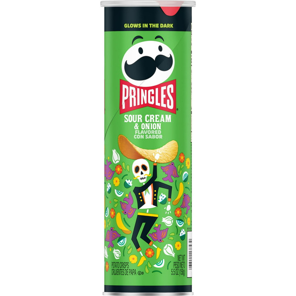 Pringles Sour Cream & Onion Potato Chips, 158g (Pack of 14)