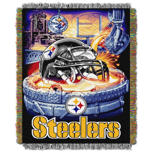Steelers OFFICIAL National Football League, "Home Field Advantage" 48"x 60" Woven Tapestry Throw by The Northwest Company Steelers OFFICIAL National Football League, "Home Field Advantage" 48"x 60" Woven Tapestry Throw by The Northwest Company