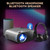 TENKER WiFi Bluetooth Projector, 9500L Native 1080P Projector, Full HD Outdoor Movie Projector Support Zoom/Sleep Timer, 300" Portable Mini LCD Video Projector Compatible w/Phone/Laptop/PC/DVD/TV