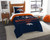 Broncos OFFICIAL National Football League, Bedding, "Draft" Printed Twin Comforter (64"x 86") & 1 Sham (24"x 30") Set by The Northwest Company Broncos OFFICIAL National Football League, Bedding, "Draft" Printed Twin Comforter (64"x 86") & 1 Sham (24"x 30") Set by The Northwest Company