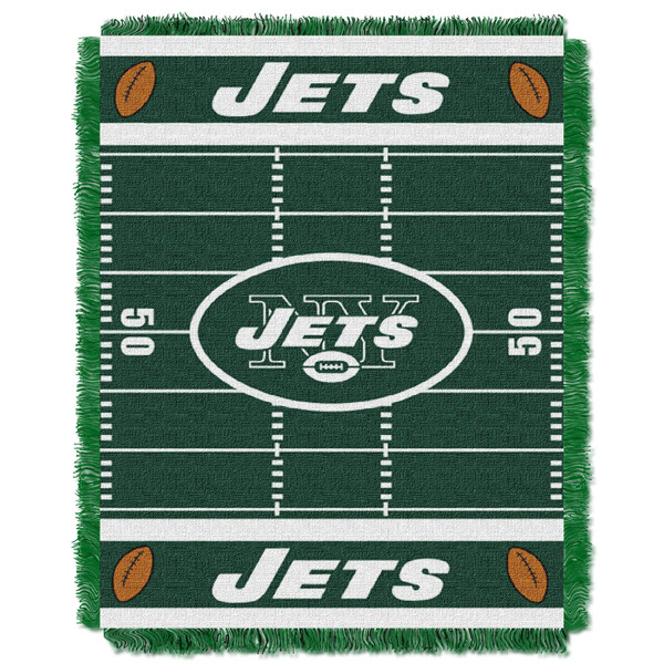 Jets OFFICIAL National Football League, "Field" Baby 36"x 46" Triple Woven Jacquard Throw by The Northwest Company Jets OFFICIAL National Football League, "Field" Baby 36"x 46" Triple Woven Jacquard Throw by The Northwest Company