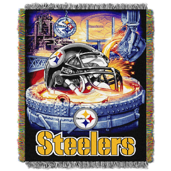 Steelers OFFICIAL National Football League, "Home Field Advantage" 48"x 60" Woven Tapestry Throw by The Northwest Company Steelers OFFICIAL National Football League, "Home Field Advantage" 48"x 60" Woven Tapestry Throw by The Northwest Company